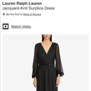 Ralph Lauren - Jacquard-Knit Surplice Dress.